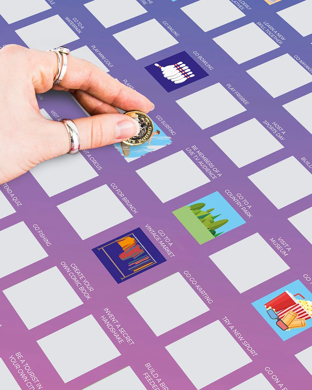 100 Things To Do With Family Bucket List Scratch Off Poster - Image 3