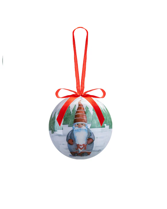 12PC Christmas Bauble Set Gift Boxed Santa Gonk - Image 4