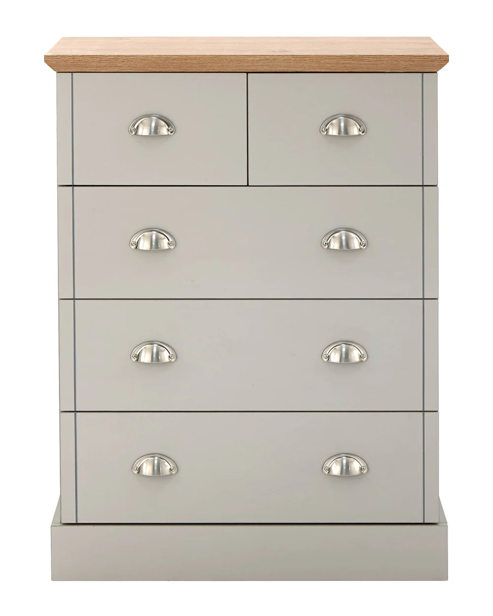 Kendal 2 + 3 Chest Of Drawers Grey With Oak Effect - Image 11