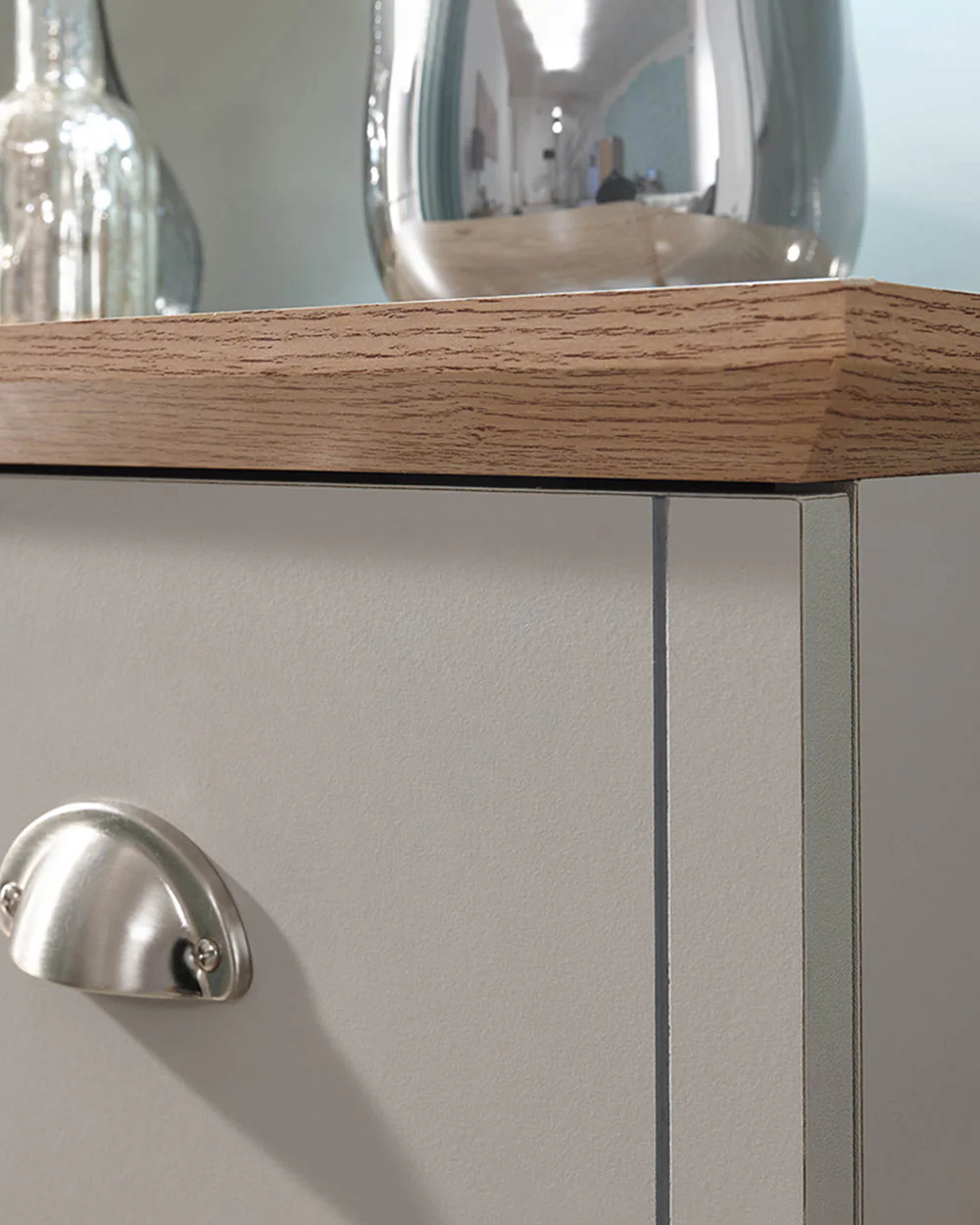 Kendal 2 + 3 Chest Of Drawers Grey With Oak Effect - Image 5