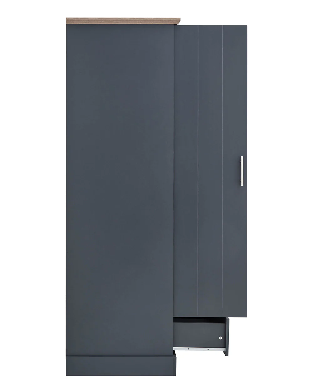 Kendal 2 Door Wardrobe with 1 Drawer Slate Blue - Image 15