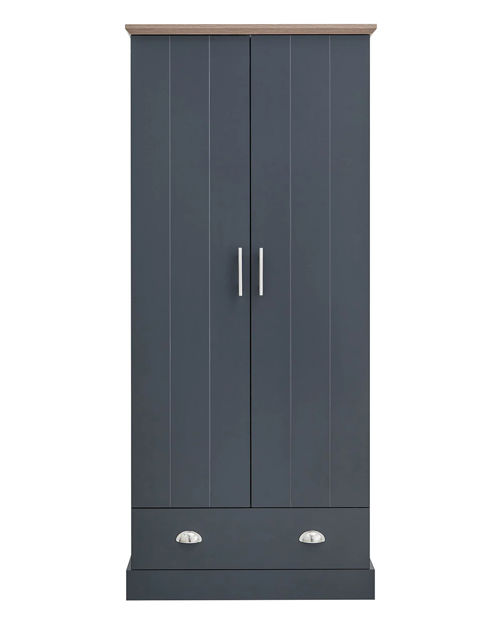 Kendal 2 Door Wardrobe with 1 Drawer Slate Blue - Image 18