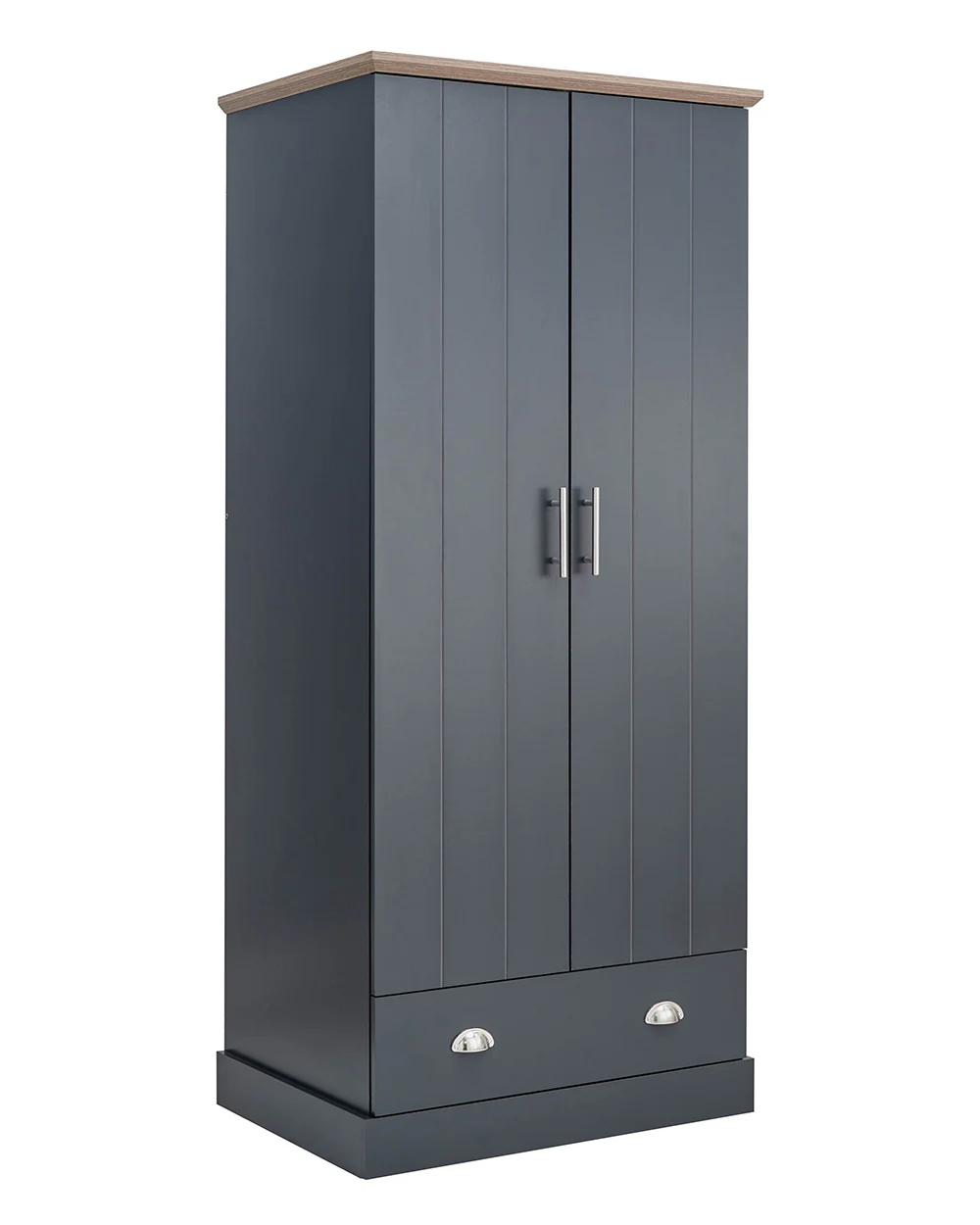 Kendal 2 Door Wardrobe with 1 Drawer Slate Blue - Image 20