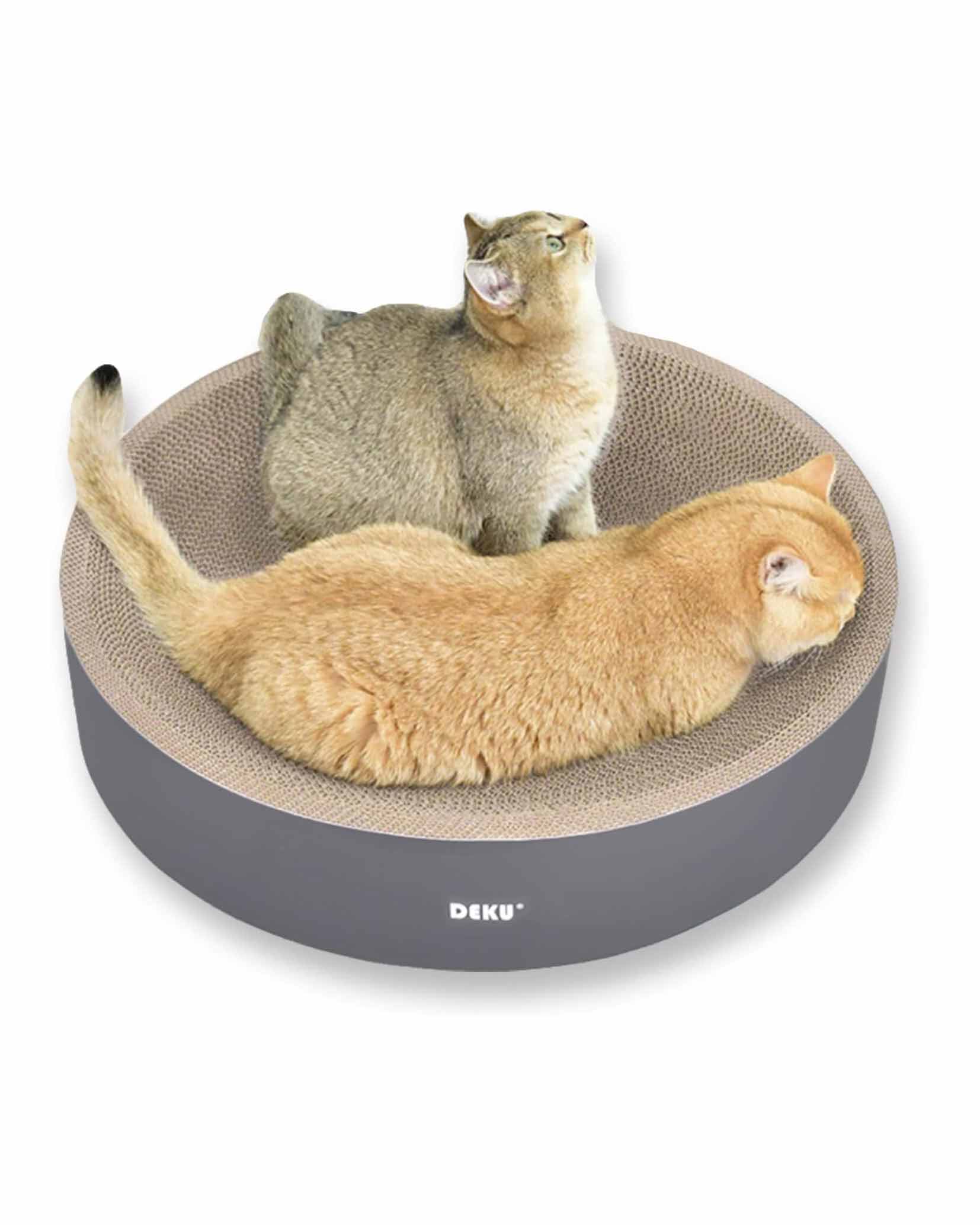 2 in 1 Cat Scratch Bed  Round Corrugated Cardboard Refill 50cm