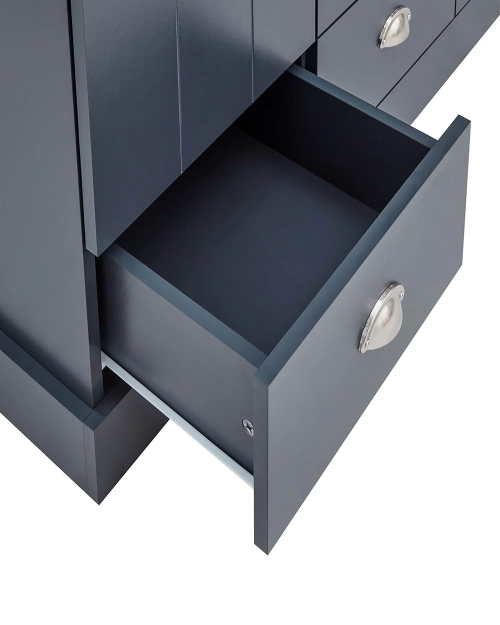 Kendal 3 Door Wardrobe With 3 Drawers, Slate Blue - Image 5