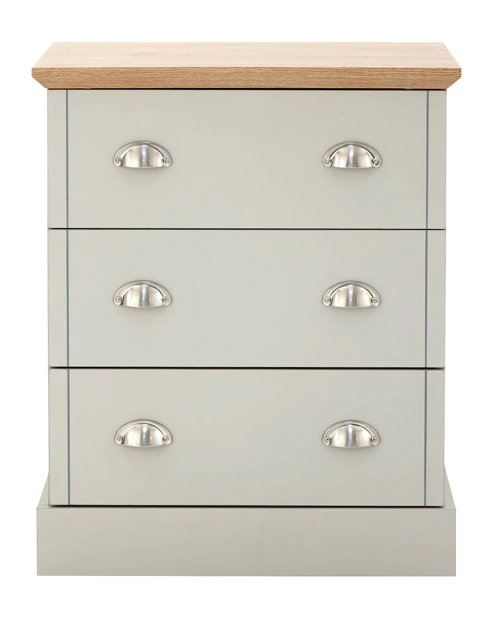 Kendal 3 Drawer Chest Of Drawers, Grey - Image 7