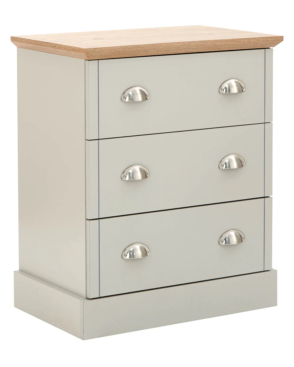 Kendal 3 Drawer Chest Of Drawers, Grey - Image 9