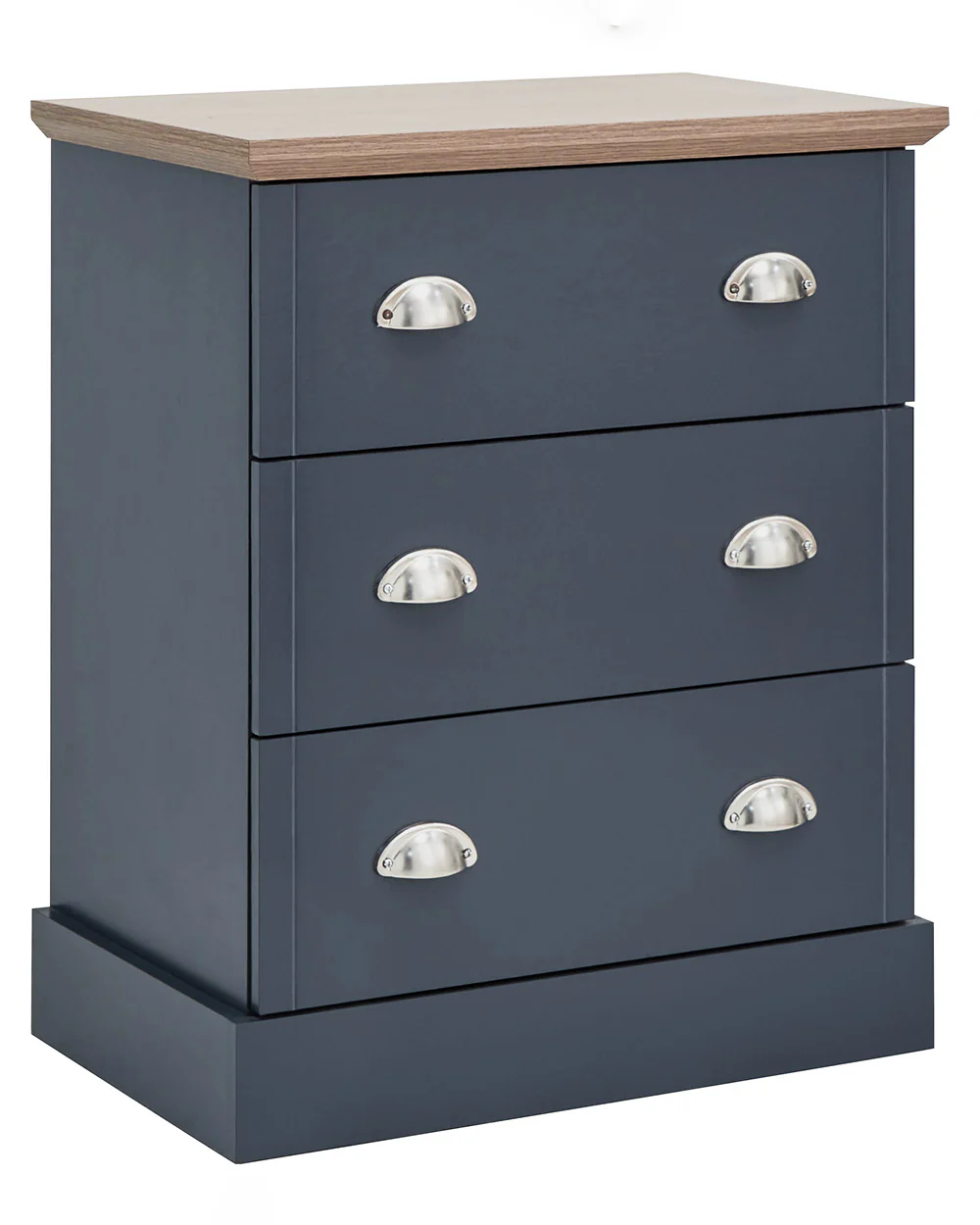 Kendal 3 Drawer Chest Of Drawers, Slate Blue - Image 7