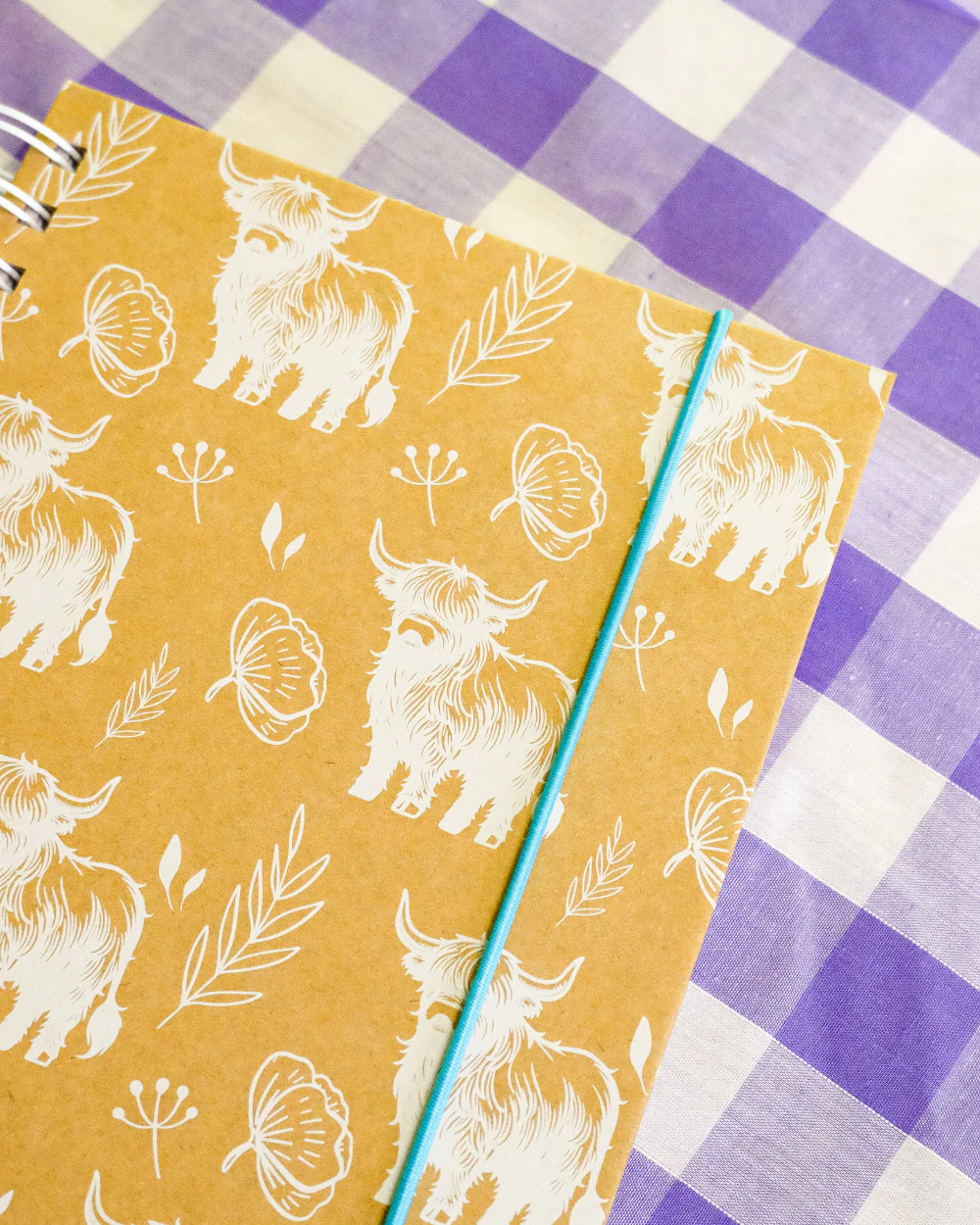 A5 Wiro Highland Cow Notebook - Image 4
