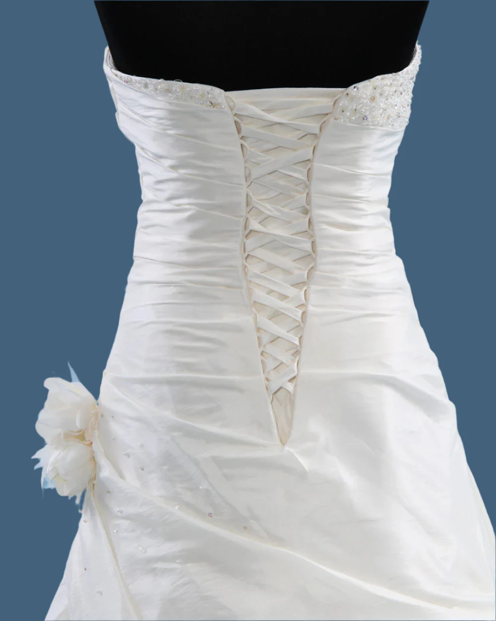 Alexia Couture Ivory A Line Wedding Dress Size 10 - Image 10