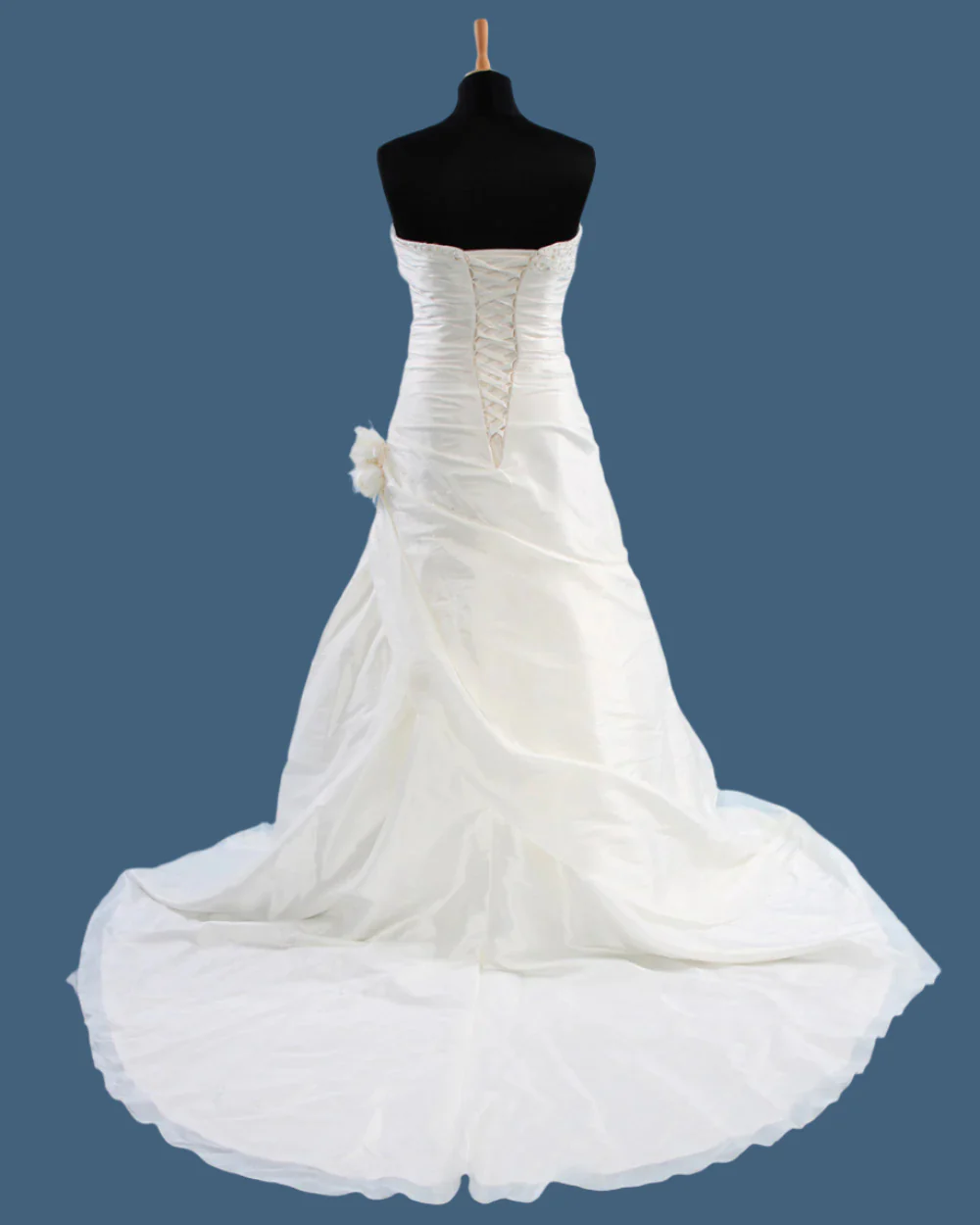 Alexia Couture Ivory A Line Wedding Dress Size 10 - Image 3