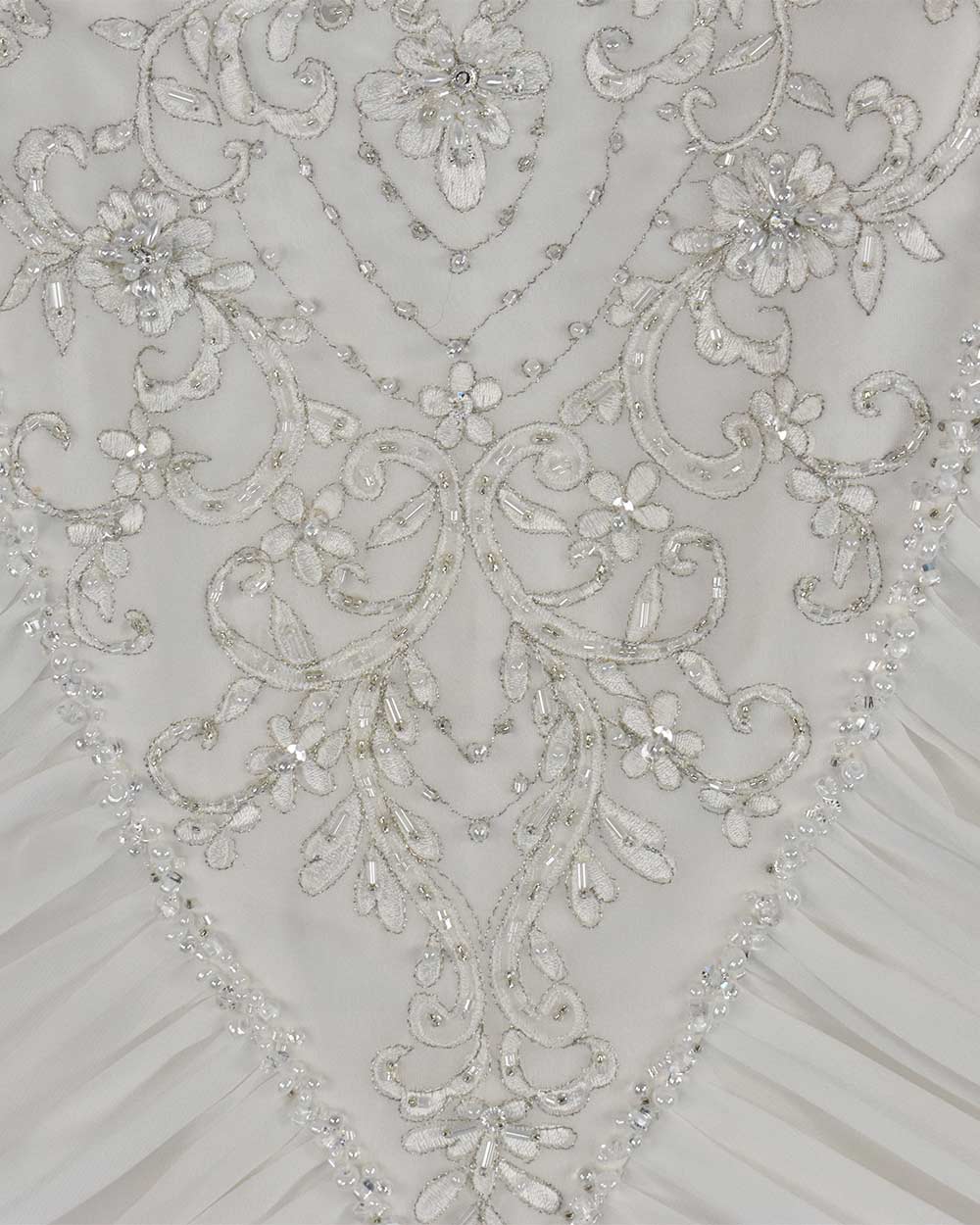 Amanda Wyatt Ivory Beaded Strap Wedding Dress Size 14 - Image 5