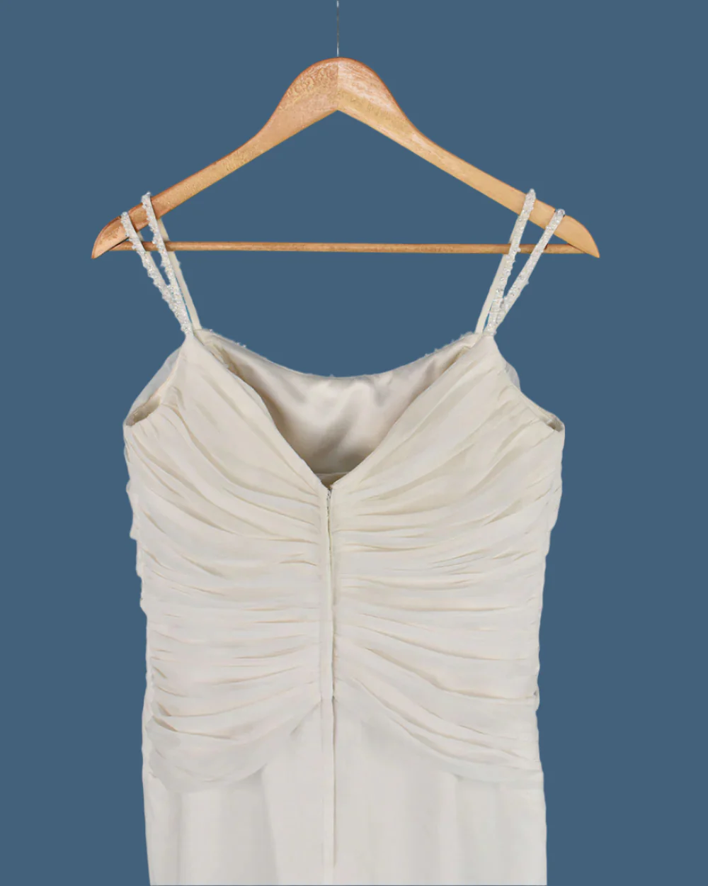 Amanda Wyatt Ivory Beaded Strap Wedding Dress Size 14 - Image 7