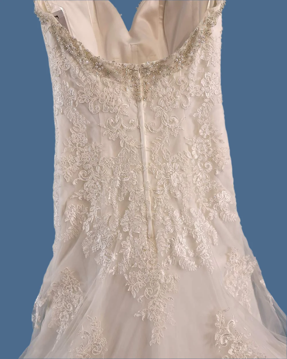 Amanda Wyatt Ivory Strapless Wedding Dress Size 10 - Image 11