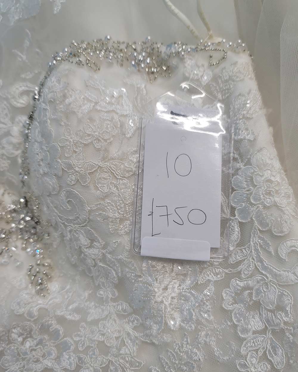Amanda Wyatt Ivory Strapless Wedding Dress Size 10 - Image 18