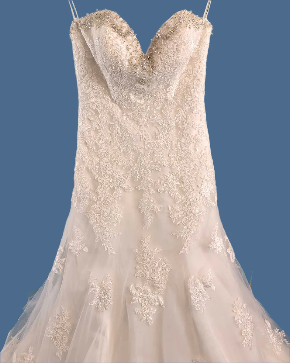 Amanda Wyatt Ivory Strapless Wedding Dress Size 10 - Image 3