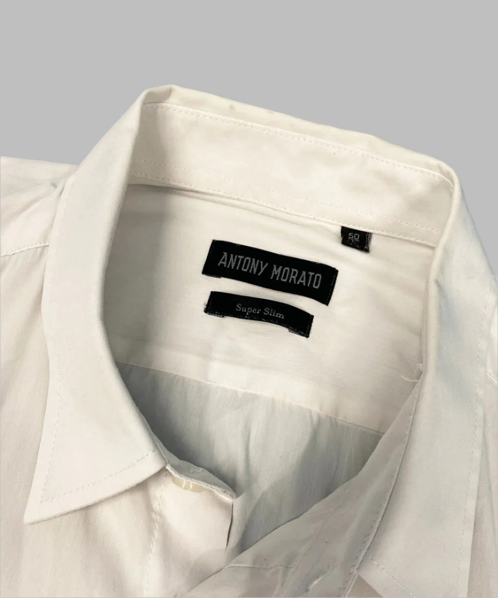 Antony Morato White Shirt Slim Fit 100% Cotton - Image 3