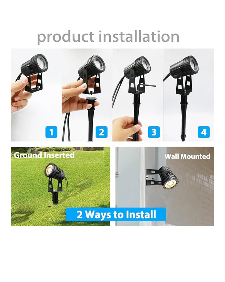 Arotelicht 8pcs Garden Lights LED Spotlights IP65 - Image 5