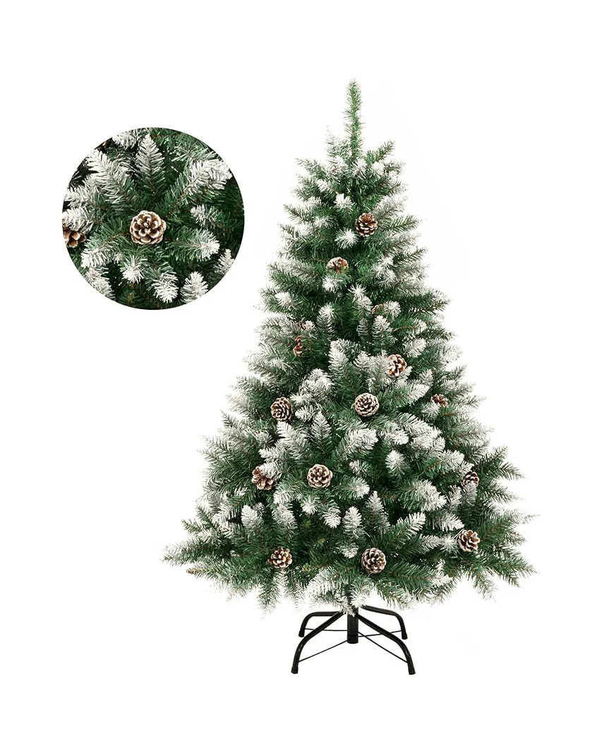 Artificial Christmas Tree 4ft Metal Stand Snow Flocked - Image 2