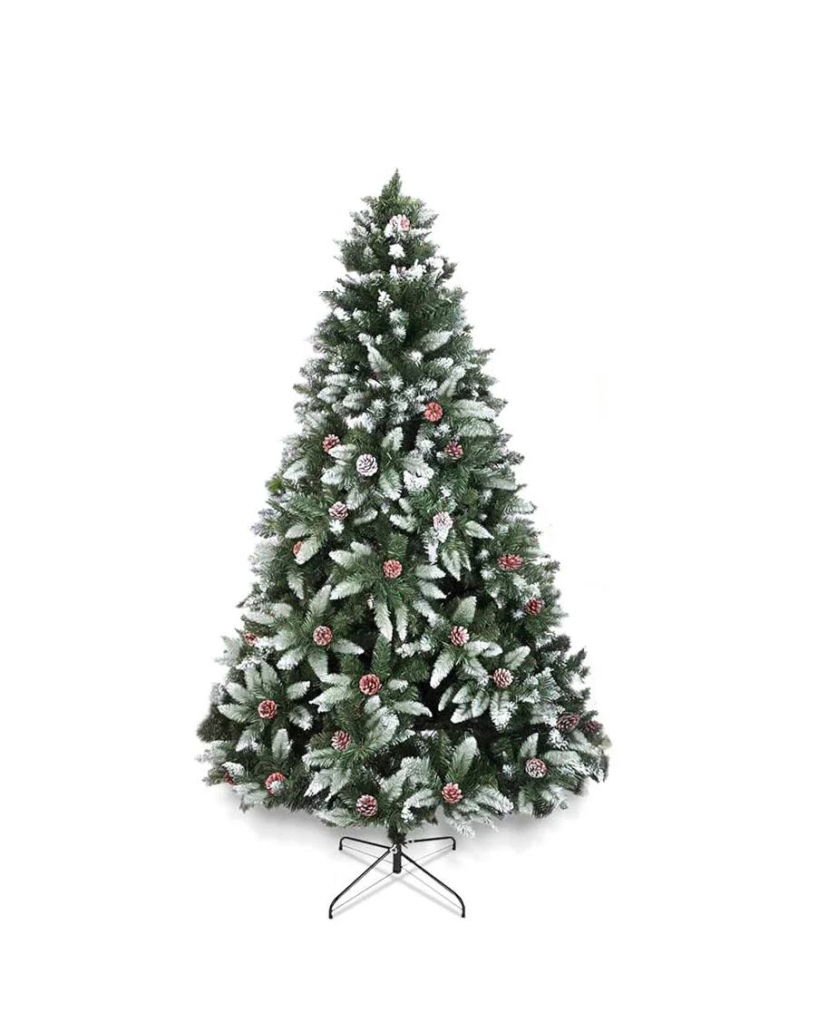 Artificial Christmas Tree 6ft  Metal Stand  Snow Flocked