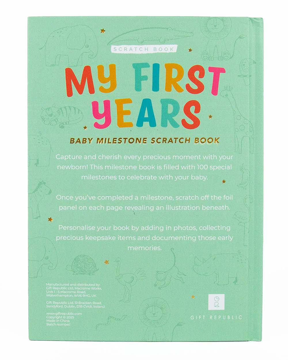 Baby Milestone Bucket List Scratch Book New Baby - Image 5
