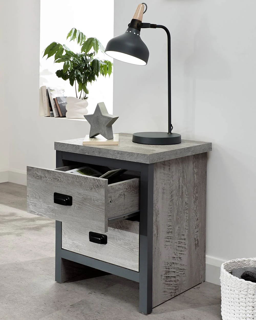 Bedroom Furniture Set Boston 3 Piece Modern Grey - Image 13