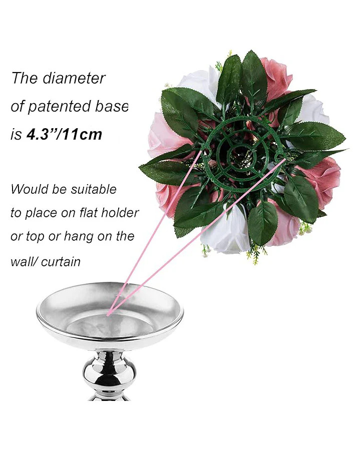 BLOSMON Artificial Flower Centrepieces 10pcs Dusty Rose - Image 5