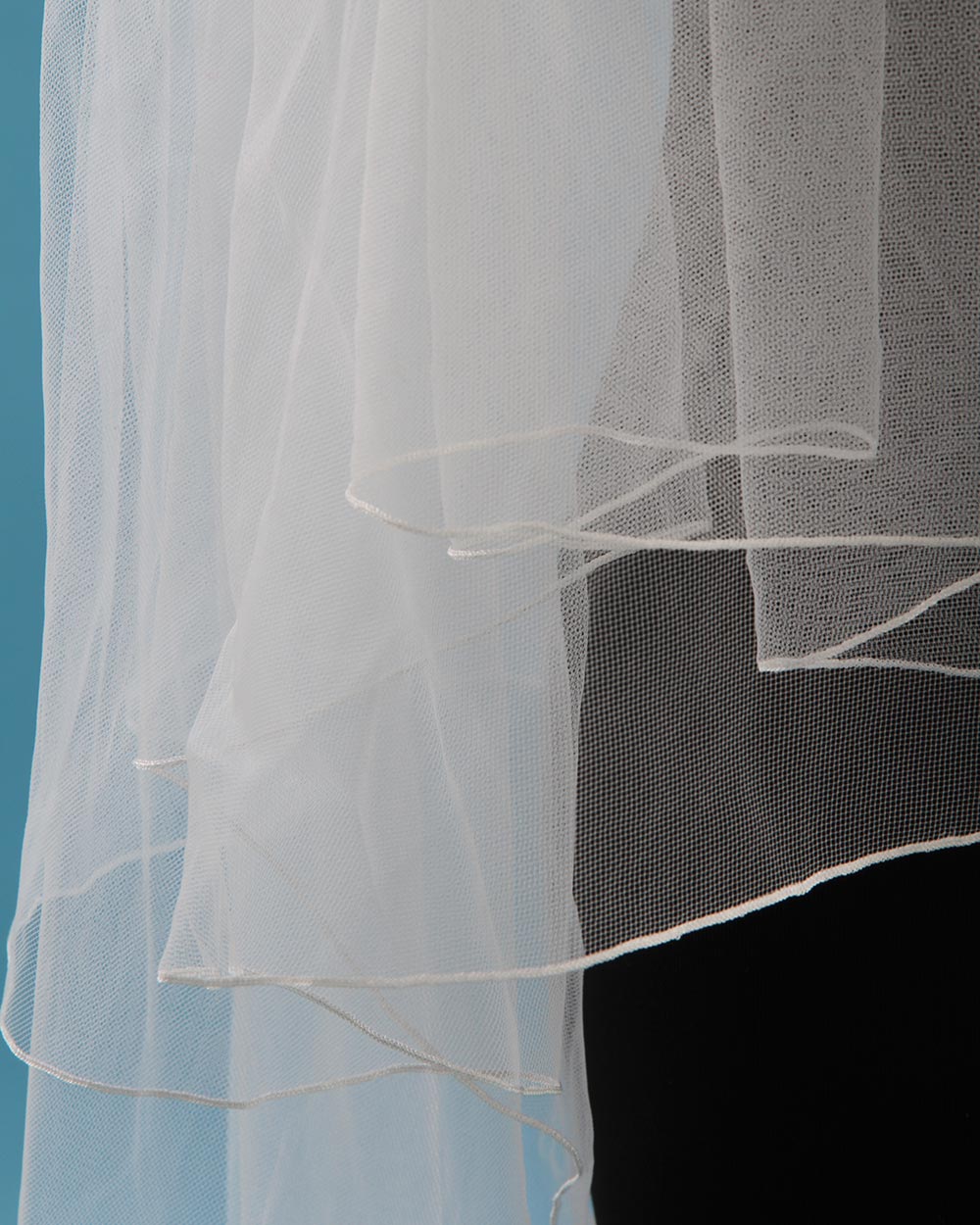Cathedral Wedding Veil Lacy Floral Motif - Image 8