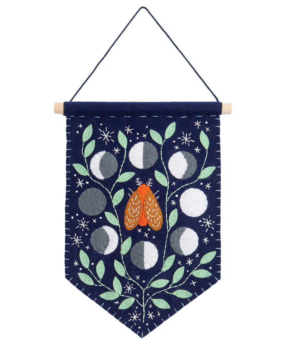 Celestial Pennant Felt Craft Kit Wall Hanging Embroidery - Image 4