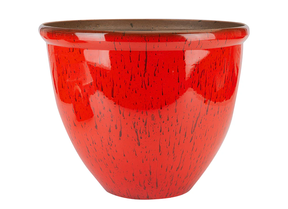 Ceramic Look Planter Red 40cm
