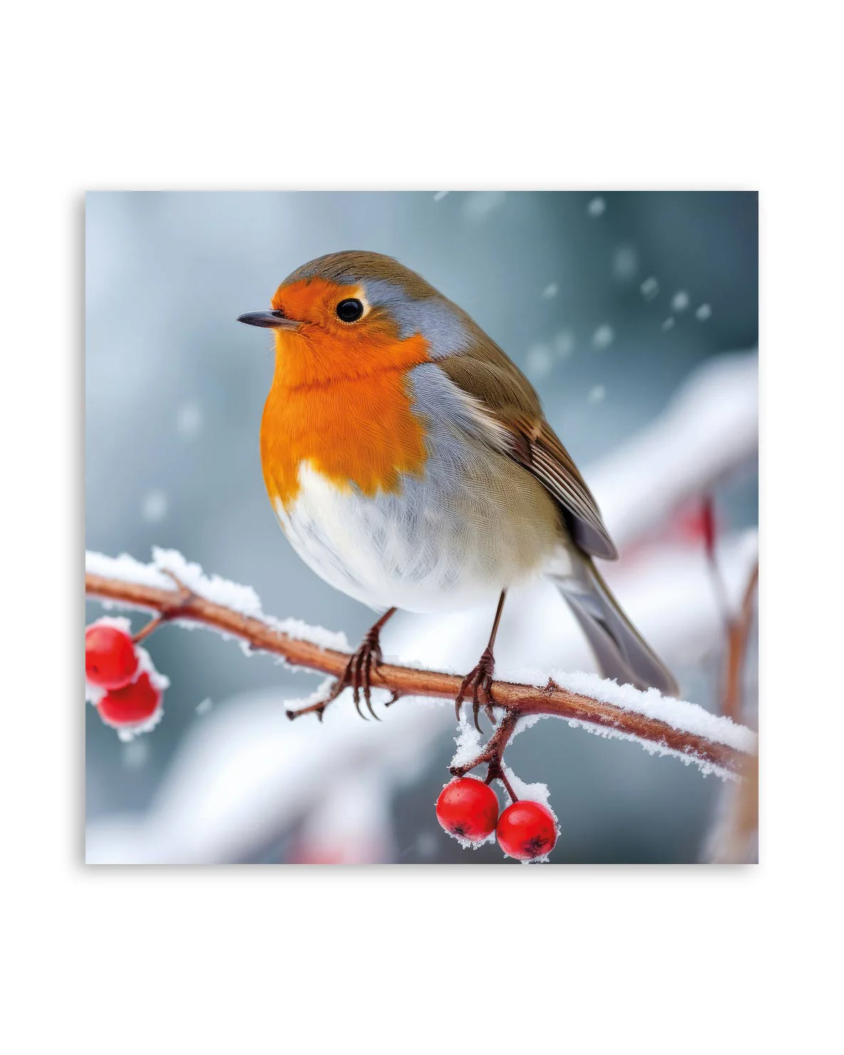 Charity Christmas Cards Winter Robin 10 Pack