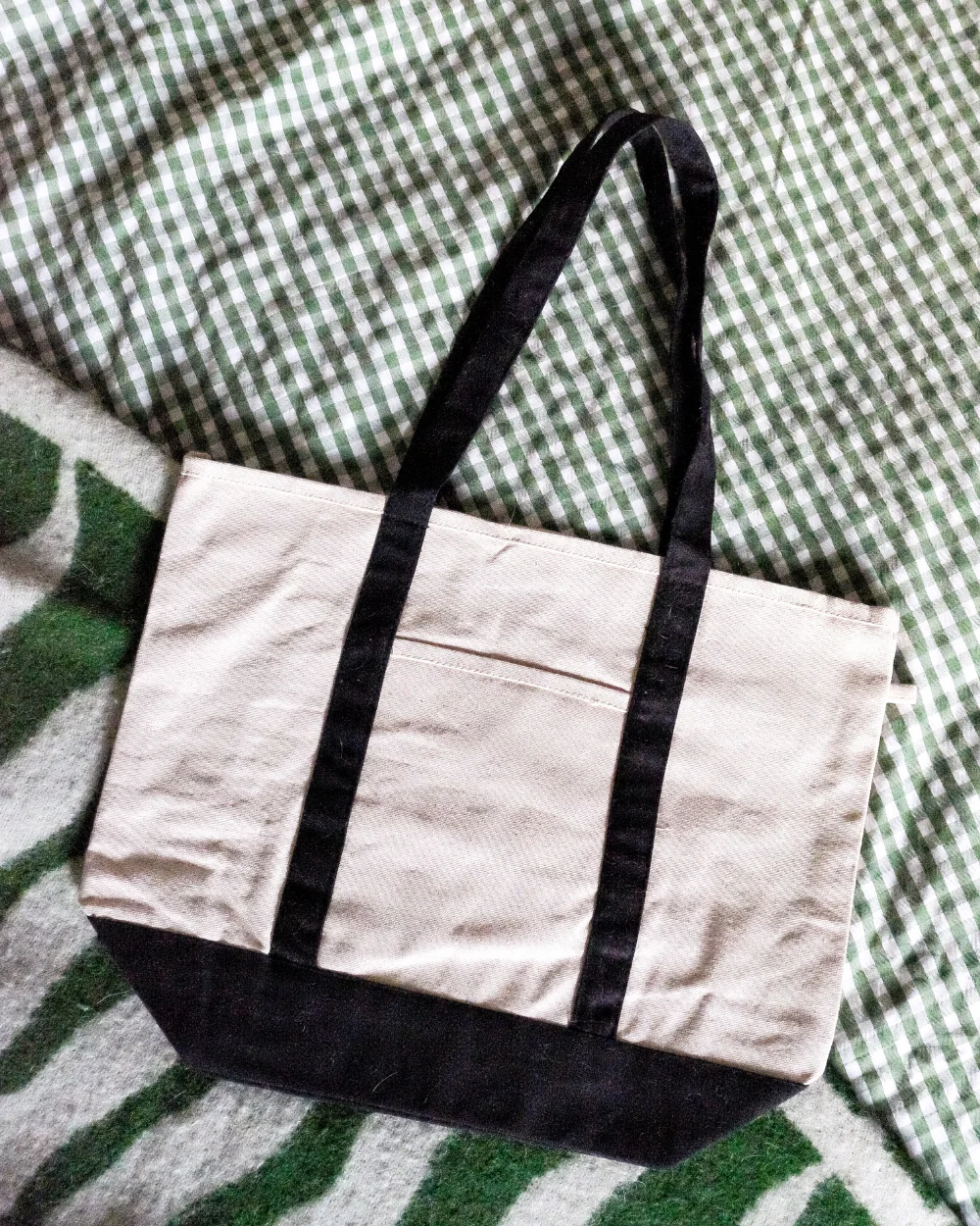 Sue Ryder x Charity Shop Girl Tote Bag Natural Black 100% Cotton - Image 5