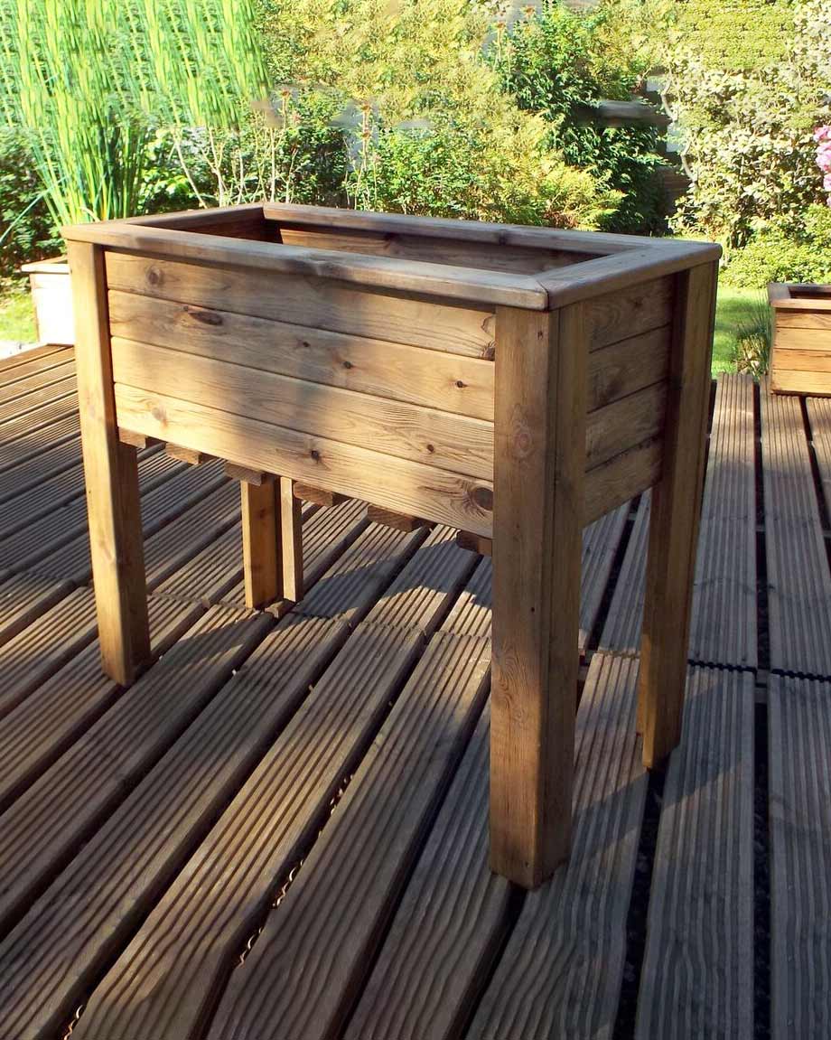 Charles Taylor Large Wooden Wiltshire Planter 62L HB92
