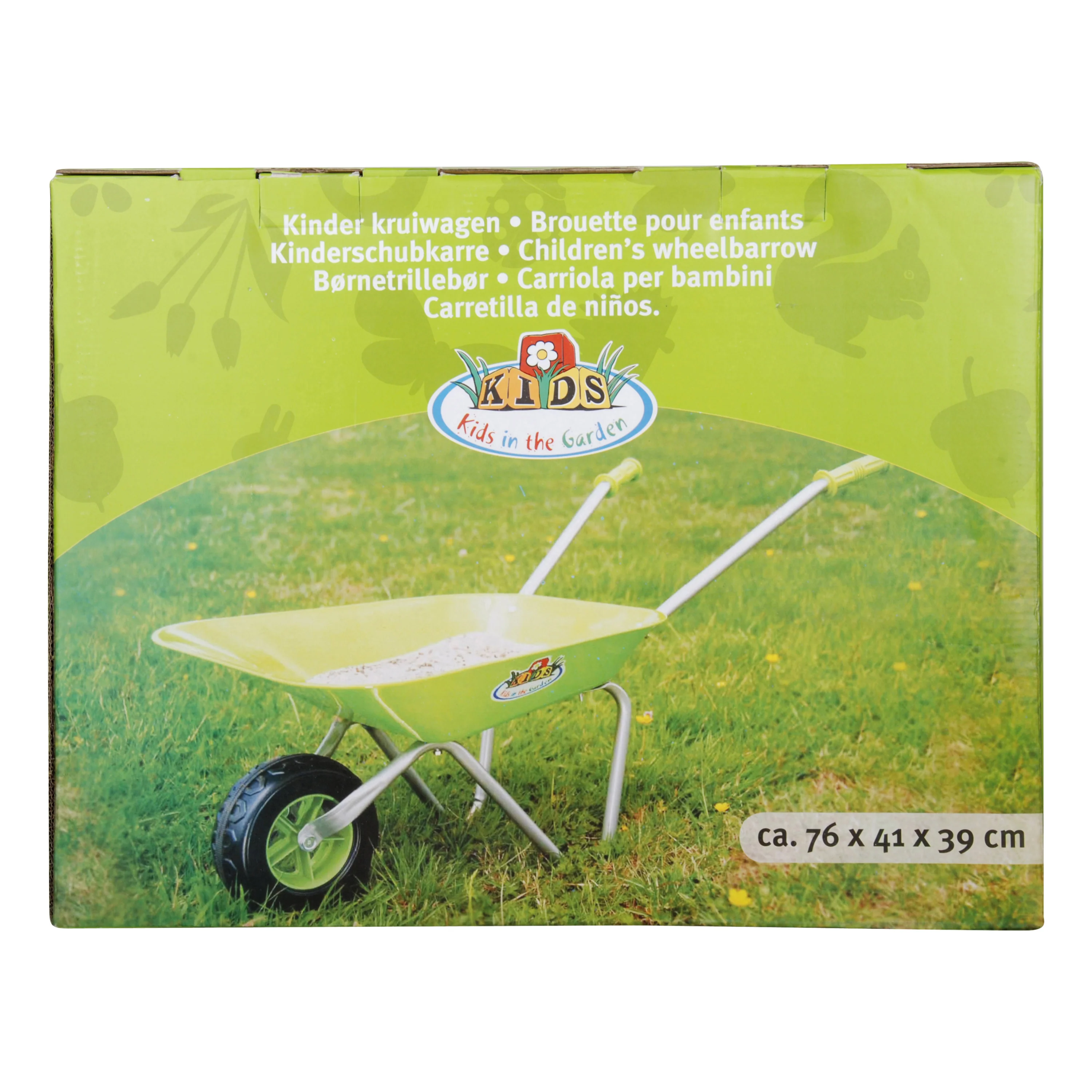 Childrens Garden Wheelbarrow Green - Image 2