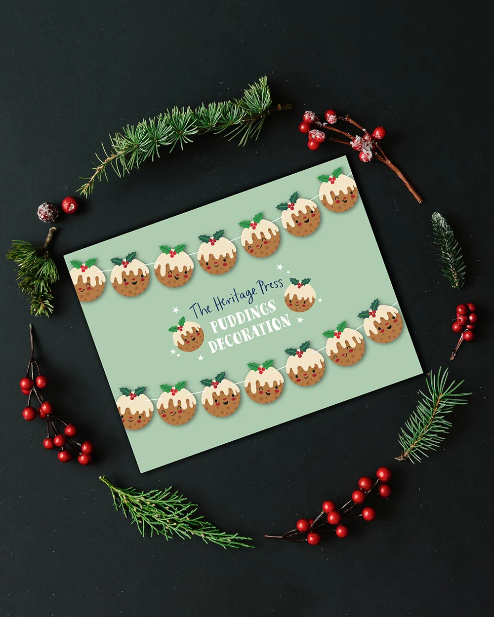 Christmas Bunting Christmas Pudding Emoji - Image 8