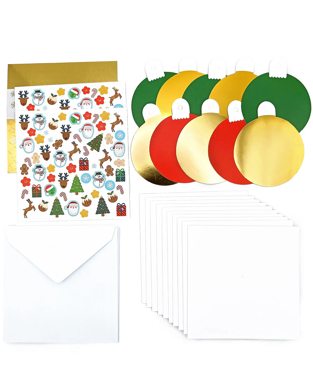 Christmas Card Making Kit Bauble Design - Image 3