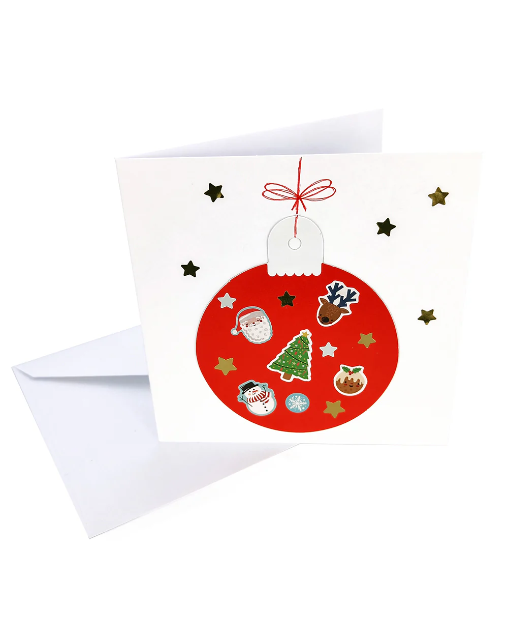 Christmas Card Making Kit Bauble Design - Image 8