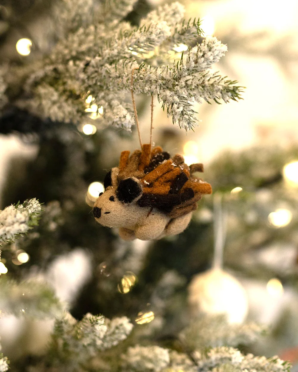 Christmas Tree Decoration Handmade Hedgehog