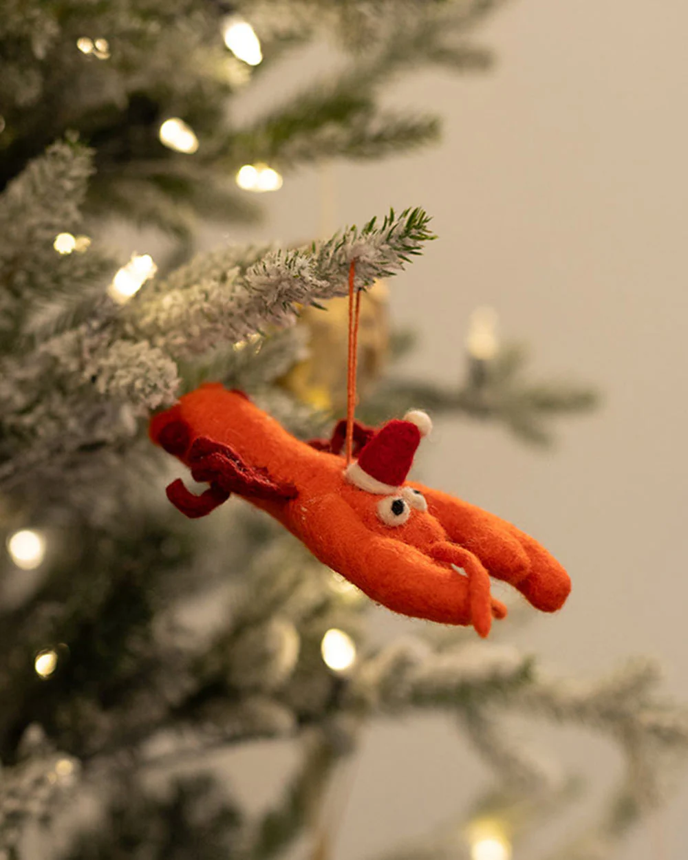 Christmas Tree Decoration Handmade Lobster