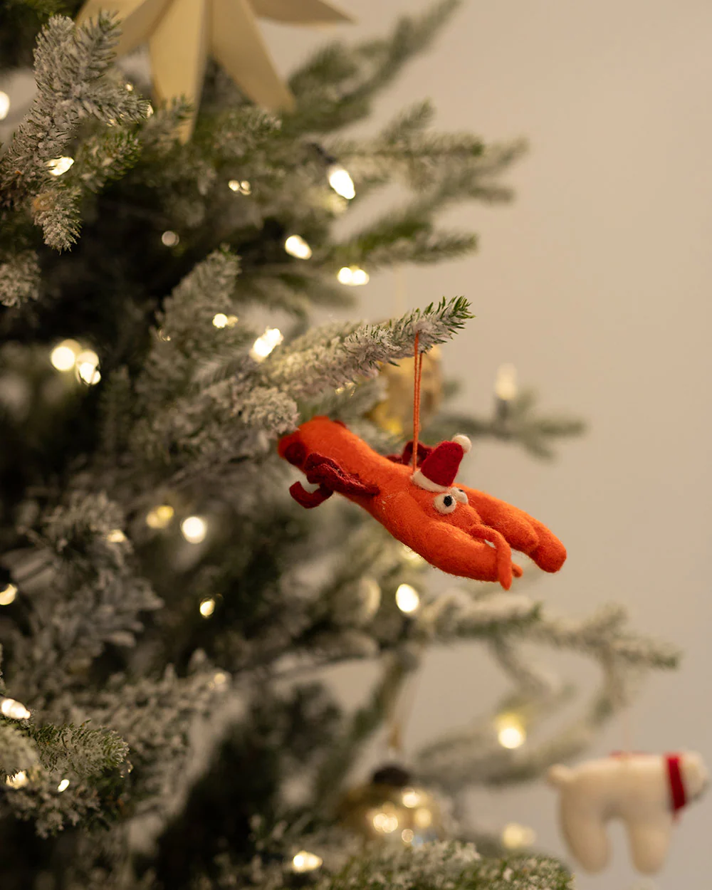 Christmas Tree Decoration Handmade Lobster - Image 2