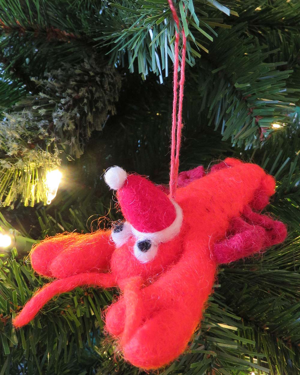 Christmas Tree Decoration Handmade Lobster - Image 3