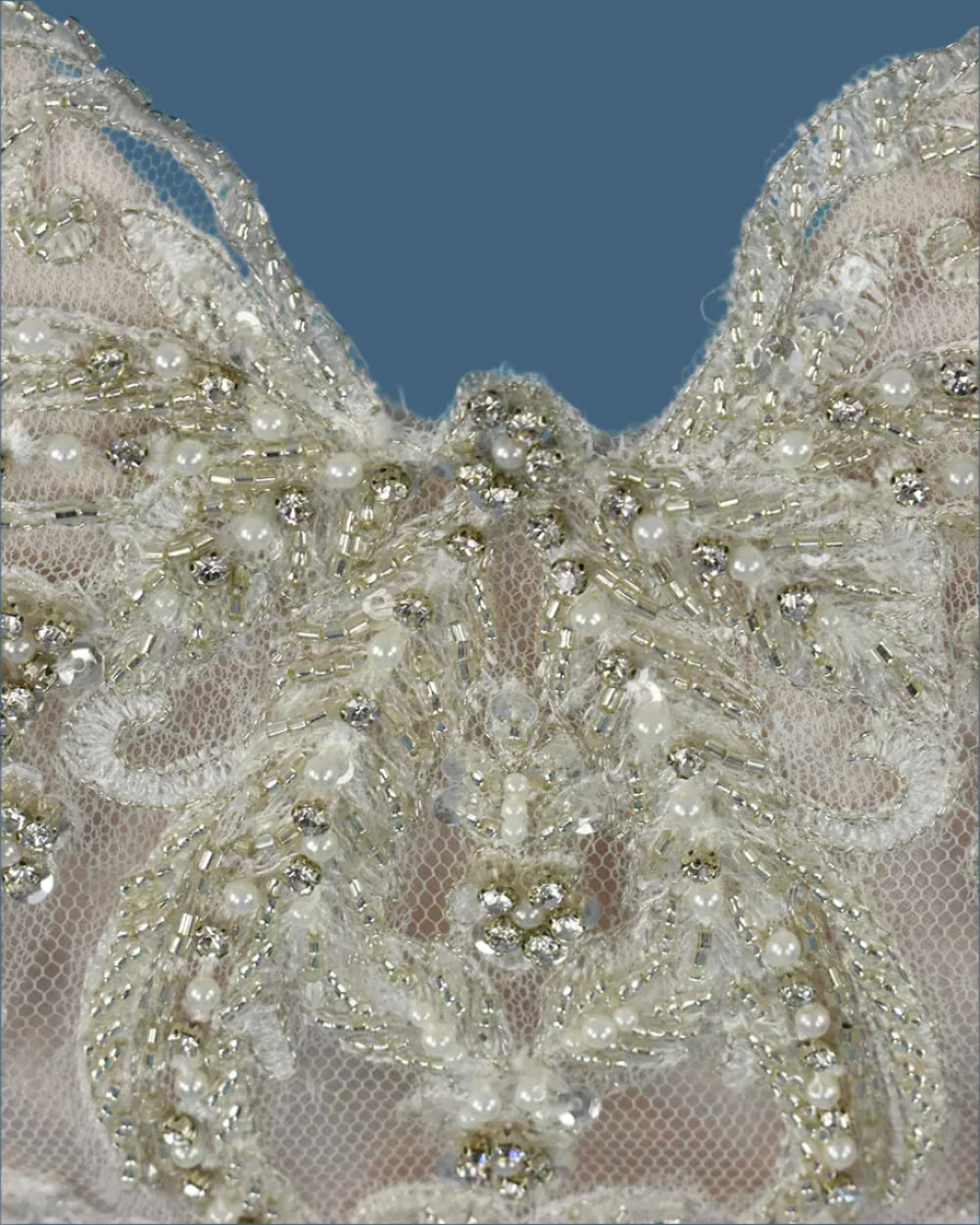 Cosmobella Blush Pink Fishtail Wedding Dress Size 12 - Image 6