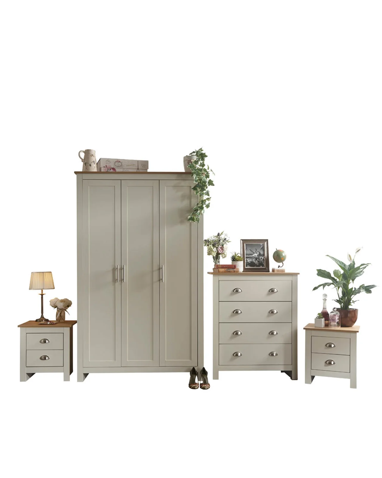 Cream Lancaster 4-Piece Bedroom Set - Image 2