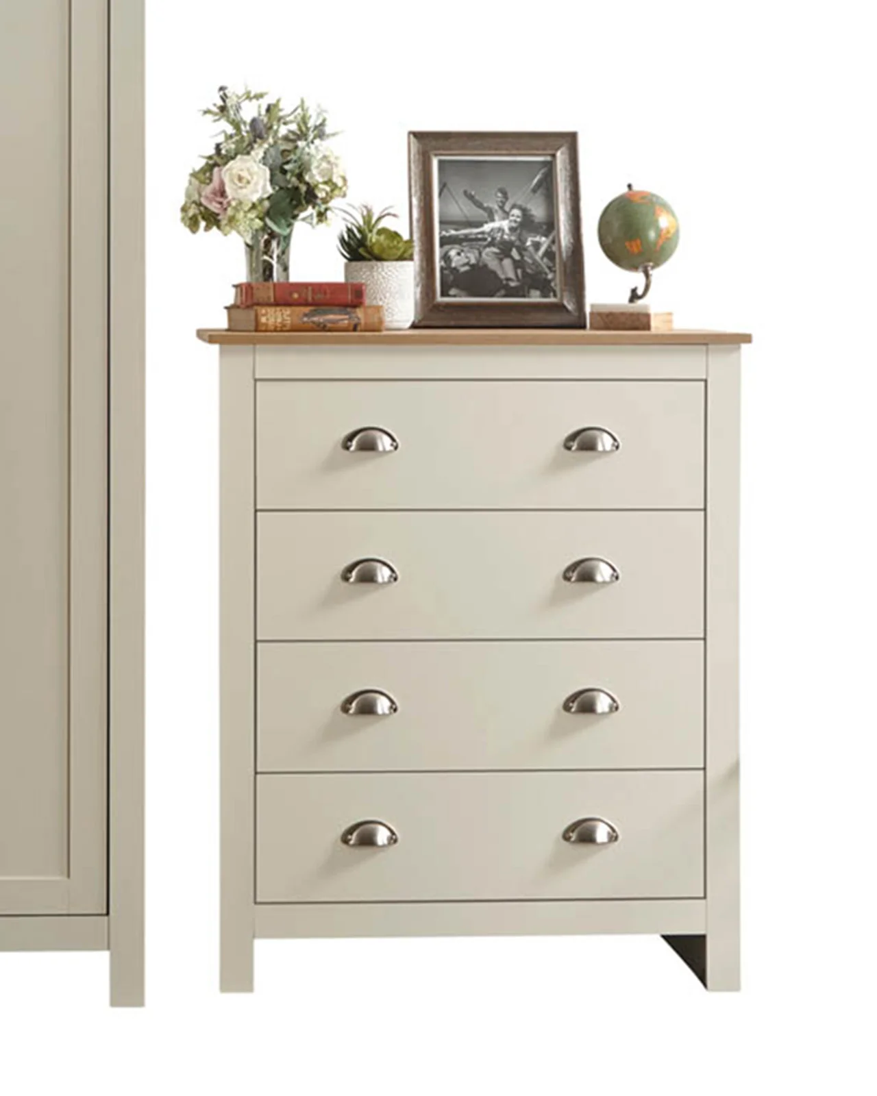 Cream Lancaster 4-Piece Bedroom Set - Image 4