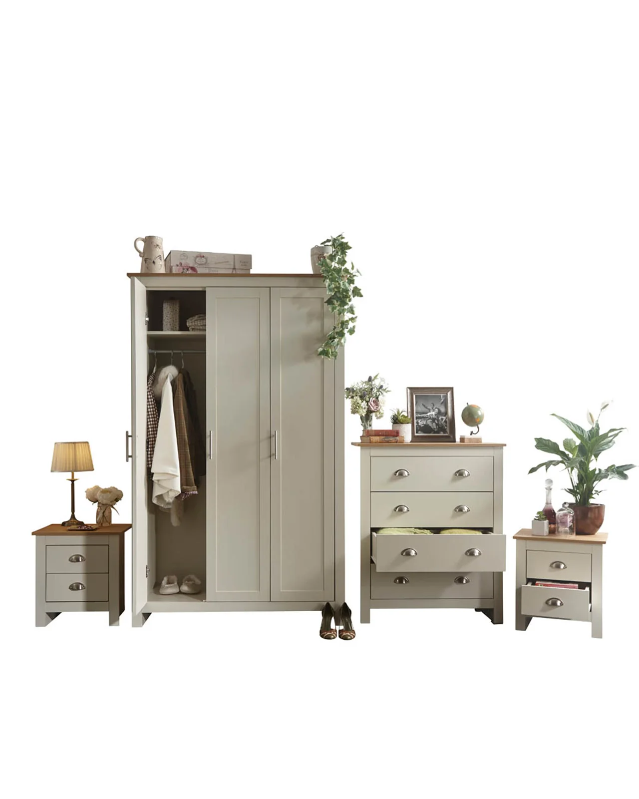 Cream Lancaster 4-Piece Bedroom Set - Image 5