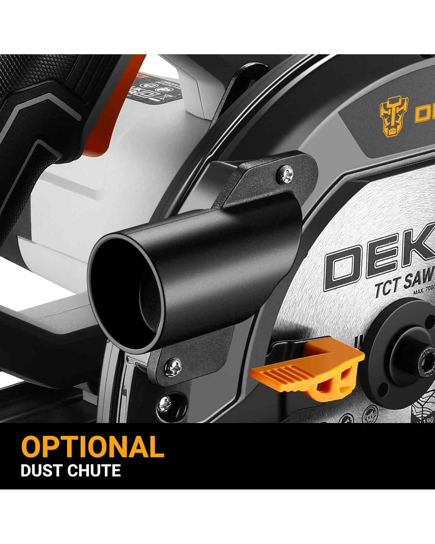 DEKOPRO Circular Saw 1200W 4800RPM 185mm 24T Blade - Image 3