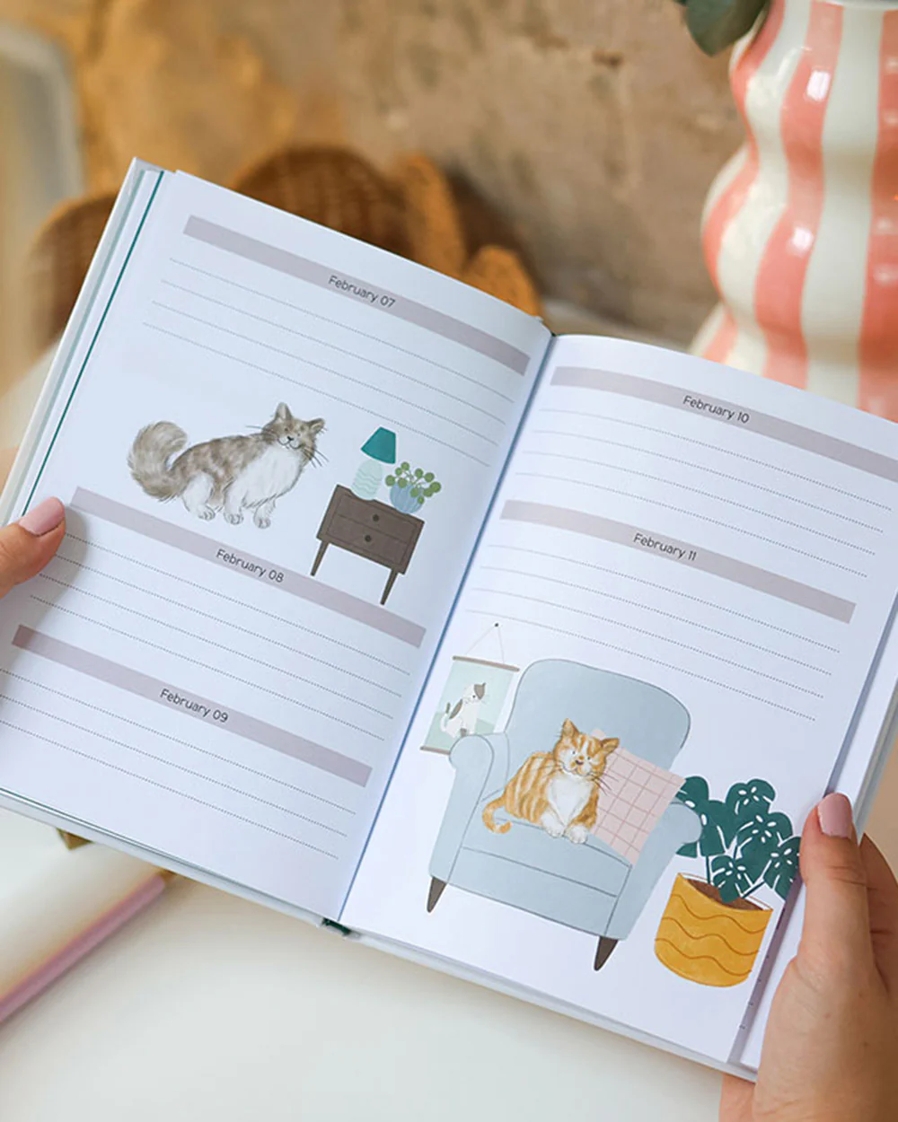 Diary For Cat Lovers Perpetual Planner Gift - Image 3