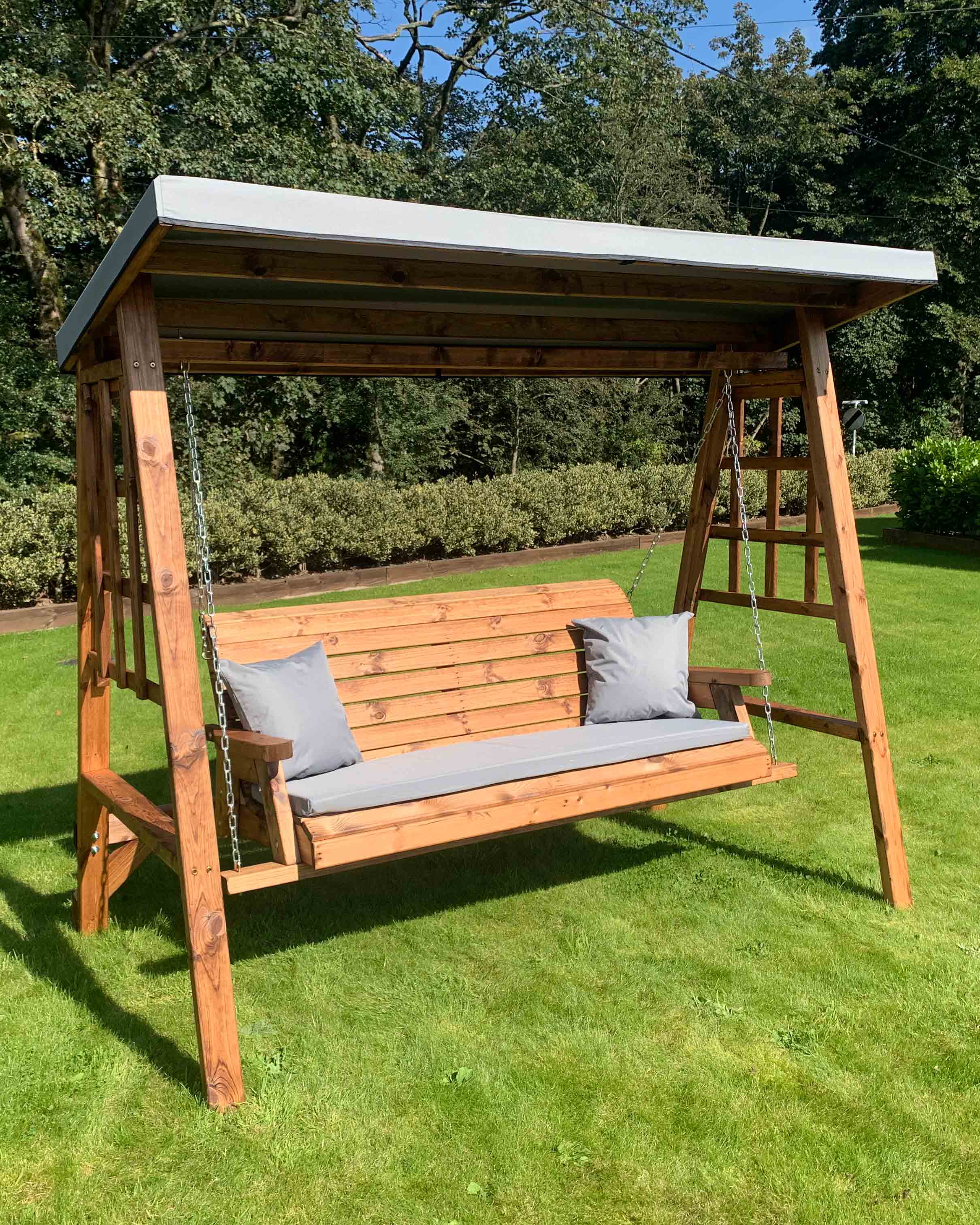 Charles Taylor Dorset Three Seat Swing Grey Accessories HB134GR Set