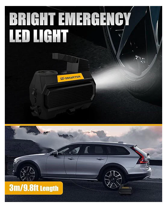 E-SMARTER Car Tyre Inflator Air Compressor - Image 5