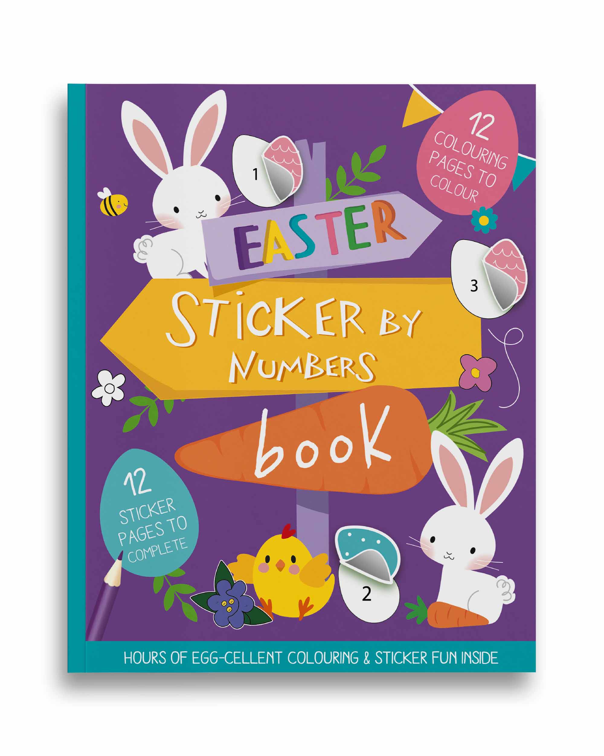 Easter Sticker by Number Book For Kids